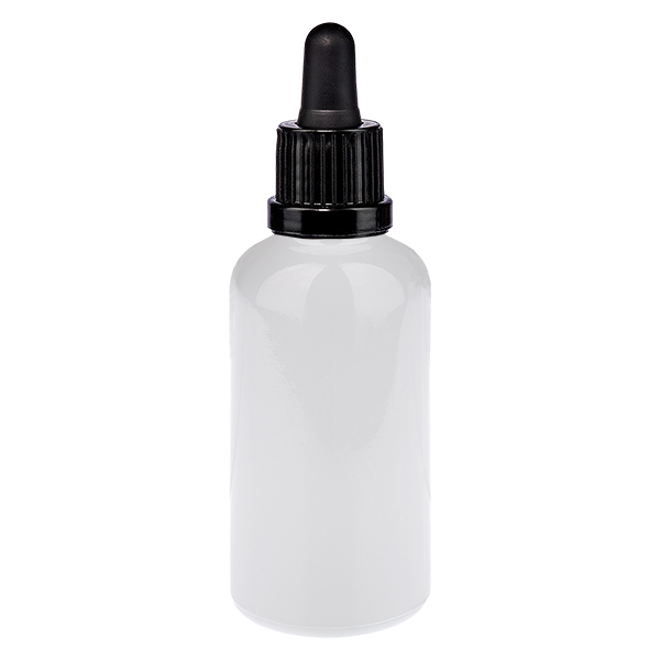 Frasco pipeta de 50 ml preto com tampa inviolável WhiteLine UT18/50 Frasco pipeta de 50 ml preto com tampa inviolável WhiteLine UT18/50