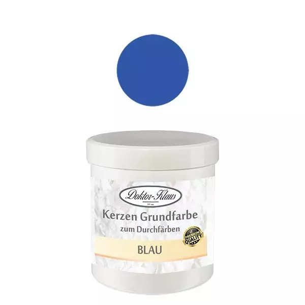 Base de vela Doktor-Klaus cor azul, 7g, em lata Base de vela Doktor-Klaus cor azul, 7g, em lata