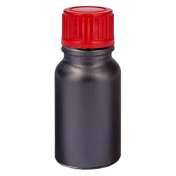 Frasco de 10ml 11mm tampa de rosca vermelha standard BlackLine UT18/10 Frasco de 10ml 11mm tampa de rosca vermelha standard BlackLine UT18/10