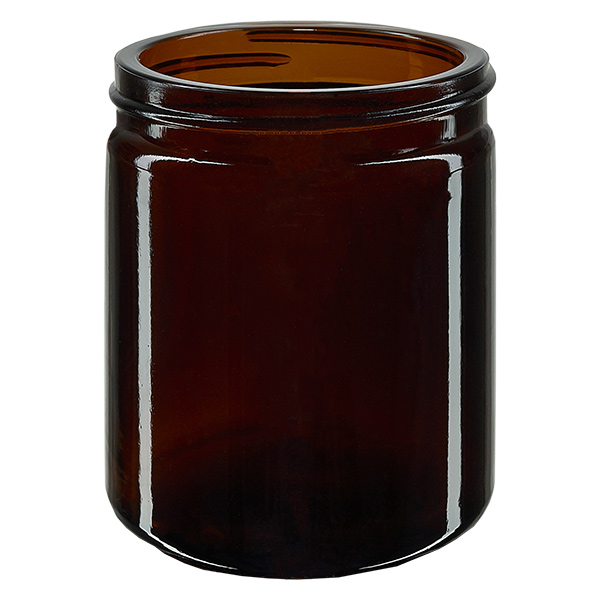 Frasco de vidro de 180ml castanho sem tampa, rosca 63mm/R3 ApoGlas