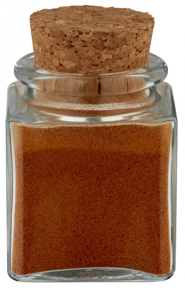 Frasco de especiarias: Quadrado 40ml transparente incluindo cortiça