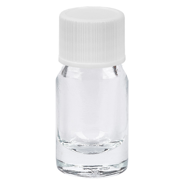 Frasco de 5 ml com tampa de rosca de 11 mm branco Standard ClearLine UT18/5