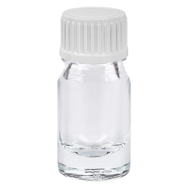 Frasco de 5 ml (glóbulo) 3mm anel de vazamento branco fecho padrão ClearLine UT18/5