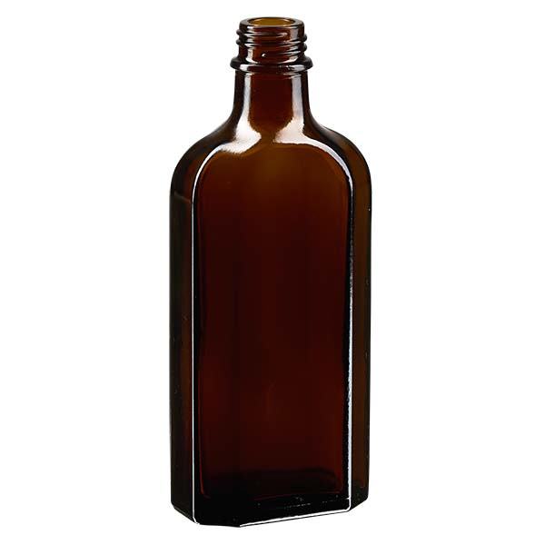 Frasco Meplat de 150 ml castanho DIN22 Frasco Meplat de 150 ml castanho DIN22