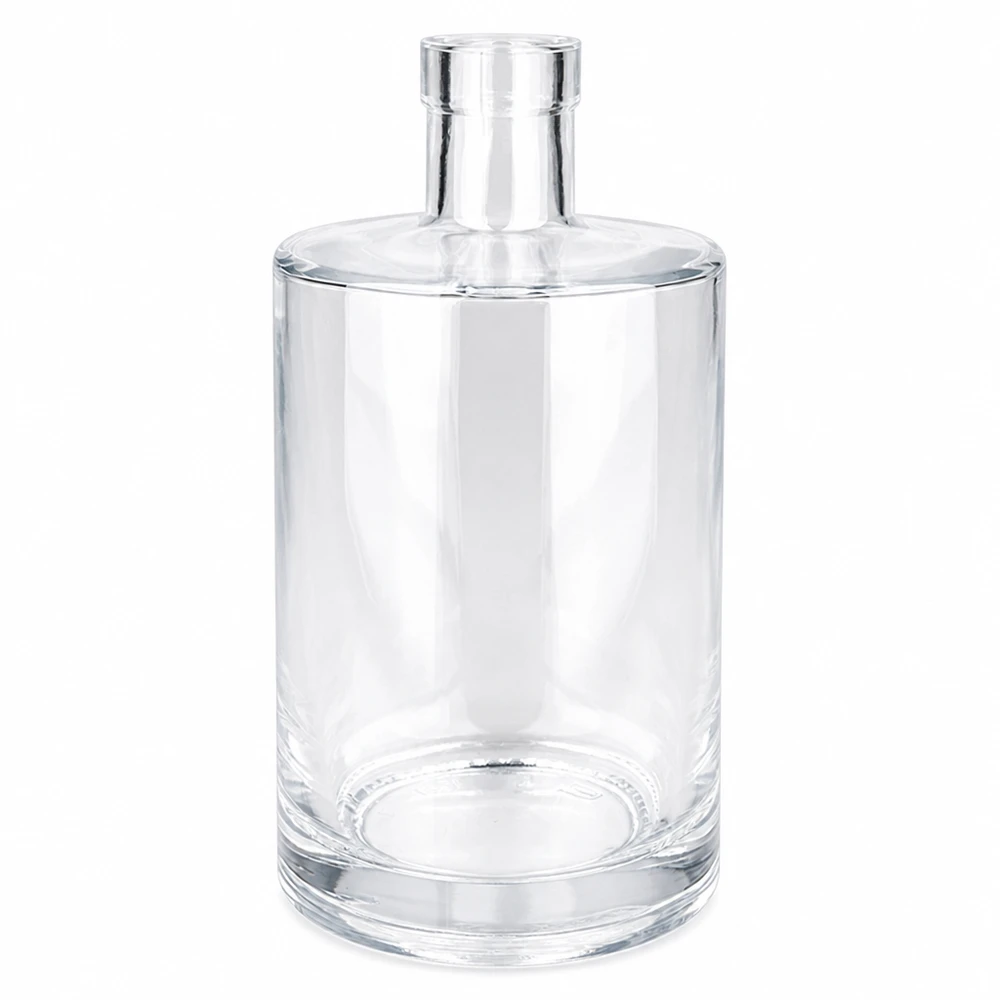 700ml Glasflasche "Galileo" ohne Verschluss UNiTWIST® Garrafa de vidro vazia de 700 ml Marie sem tampa UNiTWIST transparente com corpo cilíndrico e gargalo curto