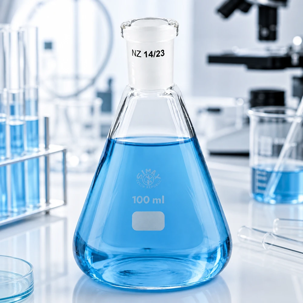 Erlenmeyer 100ml com junta esmerilada standard (14/23)