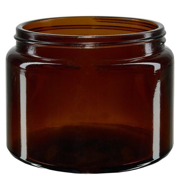 Frasco de vidro de 500ml. castanho sem tampa, rosca 100mm/R3 ApoGlas