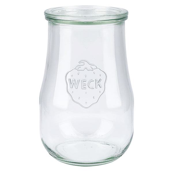 Frasco tulipa de 1750ml com tampa de vidro WECK RR100