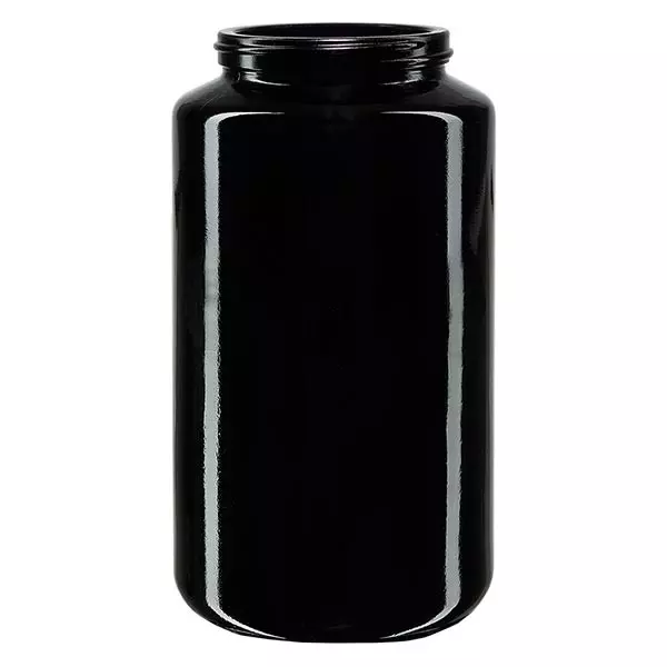 Frasco de boca larga em vidro violeta 500ml, sem tampa Frasco de boca larga em vidro violeta 500ml, sem tampa