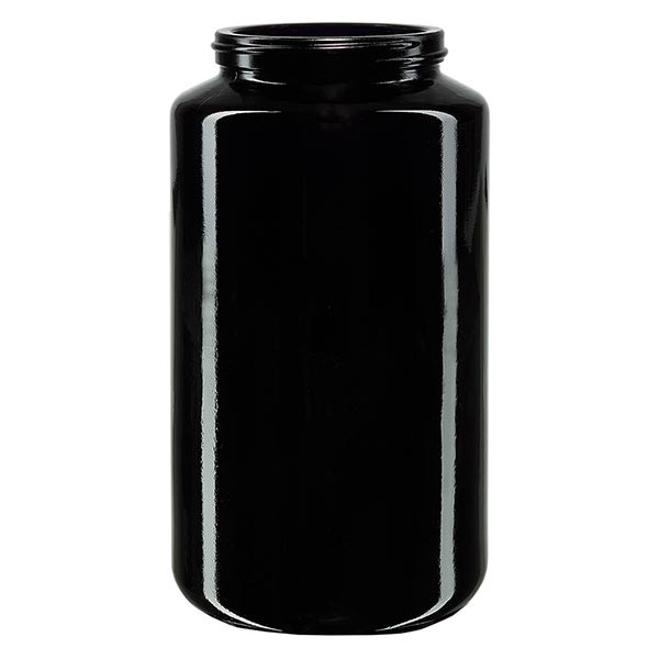 Frasco de boca larga em vidro violeta 500ml, sem tampa Frasco de boca larga em vidro violeta 500ml, sem tampa