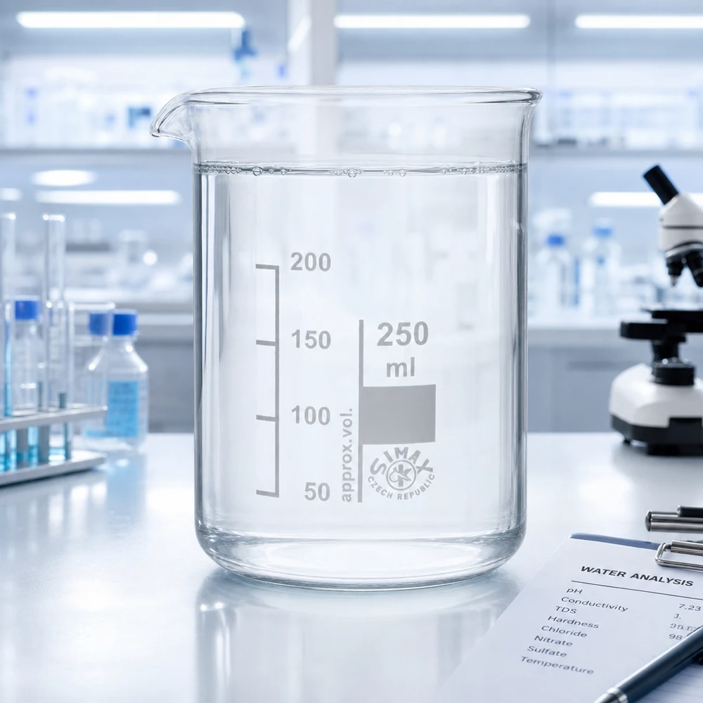 Copo 250ml de vidro borossilicato, forma baixa Copo de medição precisa de 250 ml com molde baixo em vidro borossilicato resistente à temperatura para experiências