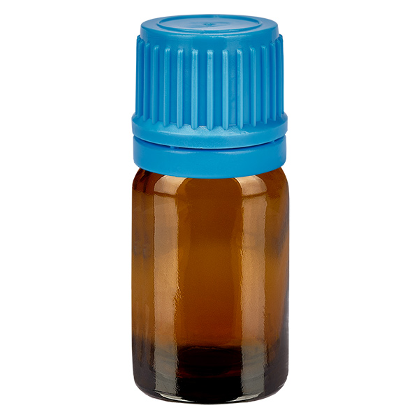 Frasco de 5ml 11mm tampa de rosca azul inviolável BrownLine UT18/5