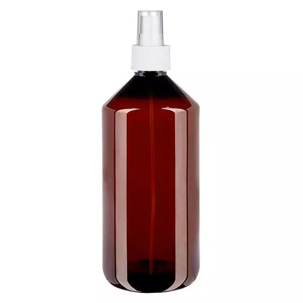 Frasco PET 1000ml com atomizador branco