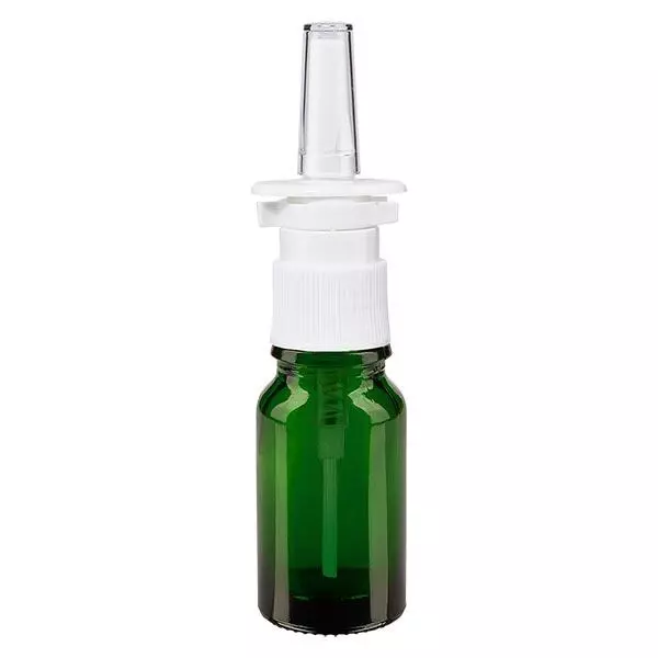 Frasco de farmácia verde 10ml spray nasal branco standard Frasco de farmácia verde 10ml spray nasal branco standard