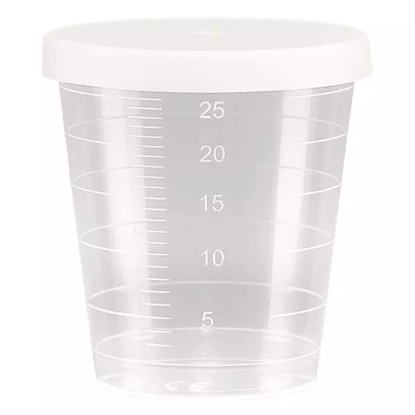Copo para medicamentos transparente 30ml
