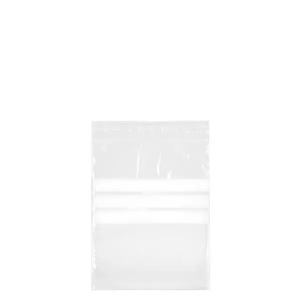 PolyZip com campo de etiquetagem (embalagem de 100) 120x170mm/50µm
