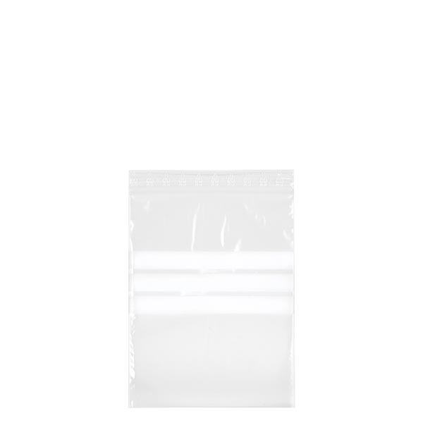 PolyZip com campo de etiquetagem (embalagem de 100) 120x170mm/50µm