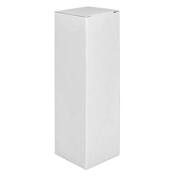 Caixa dobrável FS4 em cartão branco, altura 97mm Caixa dobrável FS4 em cartão branco, altura 97mm