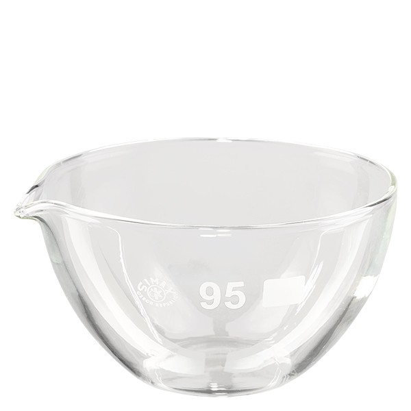 Prato de evaporação de 170ml com bico de borosilicato ø95mm