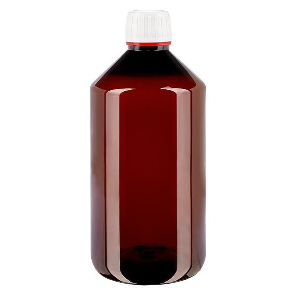 Frasco PET 750ml com tampa flip-top branca Frasco PET 750ml com tampa flip-top branca