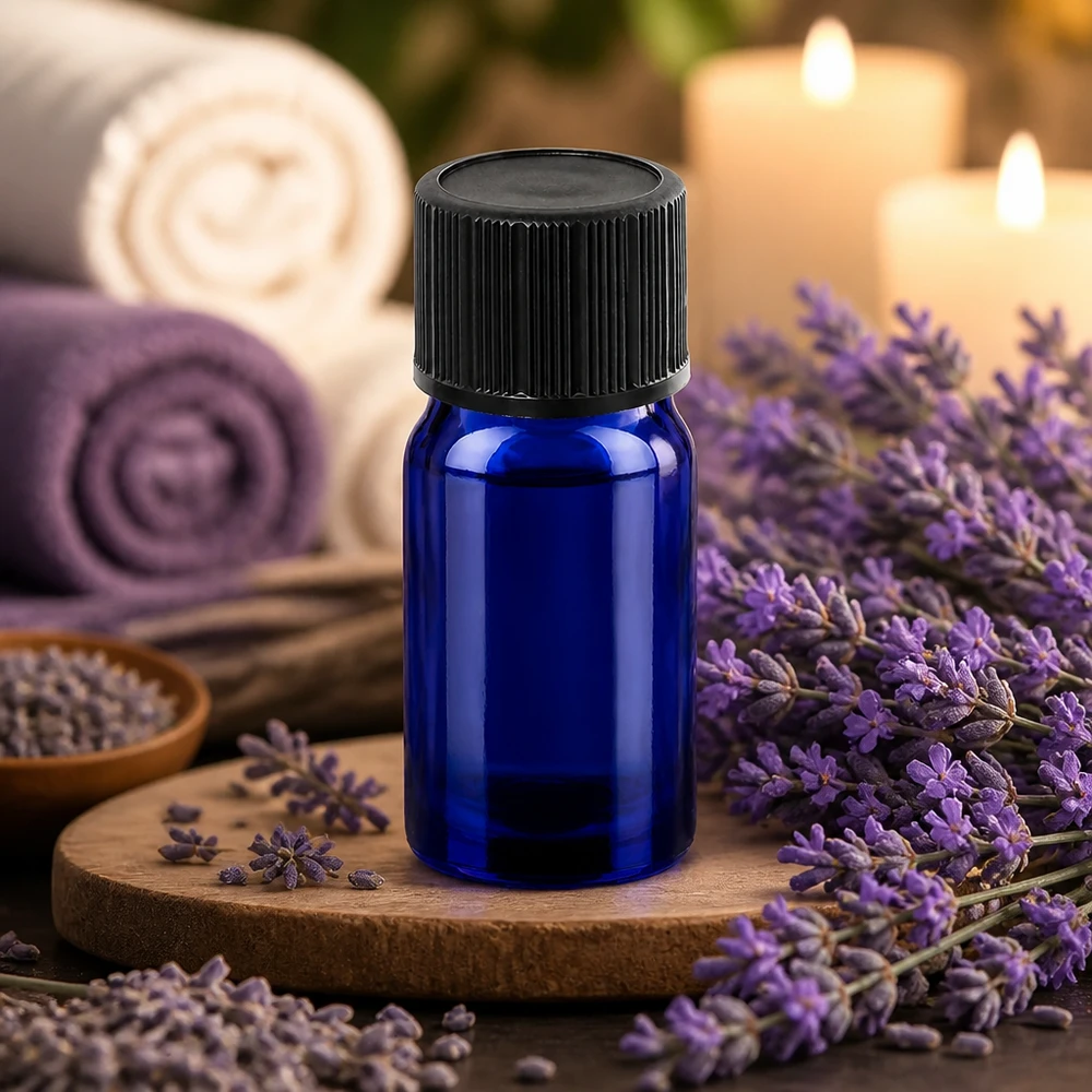 Frasco conta-gotas de 5ml 1mm preto tampa standard BlueLine UT18/5 Frasco conta-gotas compacto de 5 ml com abertura de 1 mm, ideal para a distribuição precisa de gotas em cosméticos e produtos farmacêuticos