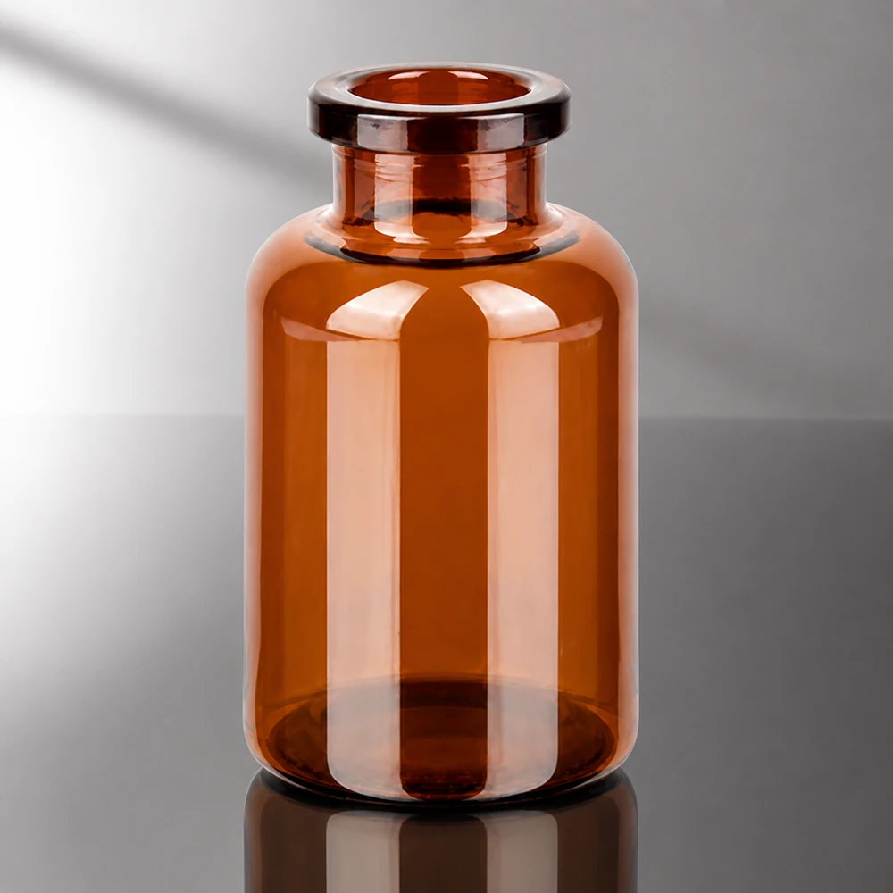 Frasco de injeção de vidro âmbar 20ml Kompakte Braunglas Injektionsflasche 20ml für Abfüll- und Verpackungsprozesse