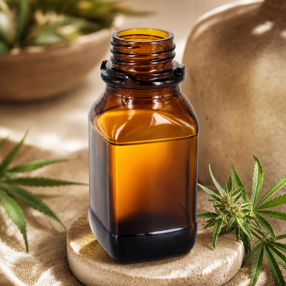 Frasco de vidro castanho de 100 ml para as suas substâncias valiosas Frasco de vidro castanho de 100 ml para as suas substâncias valiosas