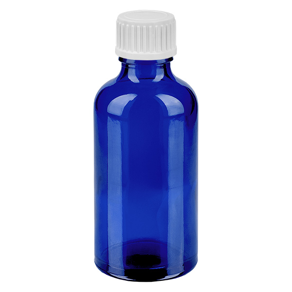 Frasco conta-gotas de 50ml 0,9mm branco tampa standard BlueLine UT18/50