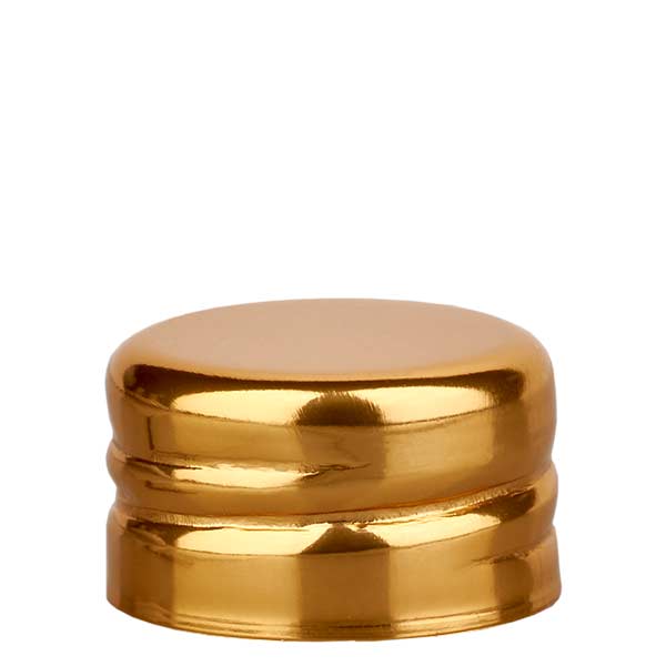 Tampa de rosca metálica dourada 13mm UNiTWIST Tampa de rosca metálica dourada 13mm UNiTWIST