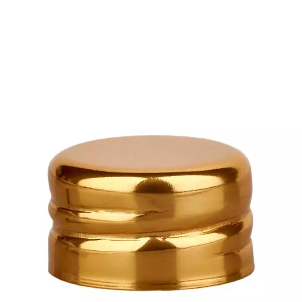 Tampa de rosca metálica dourada 13mm UNiTWIST Tampa de rosca metálica dourada 13mm UNiTWIST