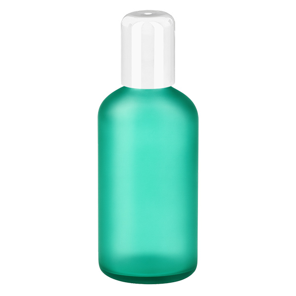 Frasco roll-on de 100 ml branco com tampa standard GreenLine UT18/100