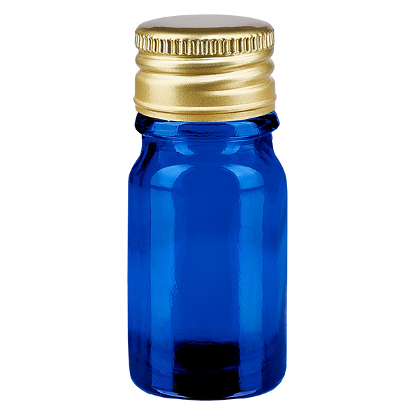 Frasco de 5ml 11mm com tampa de rosca Alu-Gold Standard BlueLine UT18/5