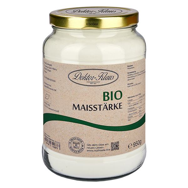 Amido de milho orgânico 950g Doktor-Klaus noWaste Amido de milho orgânico 950g Doktor-Klaus noWaste