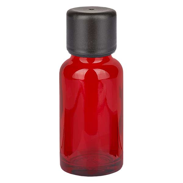 Frasco de 20 ml com tampa de rosca de 3 mm com fecho inviolável RedLine UT18/20 UNiTWIST