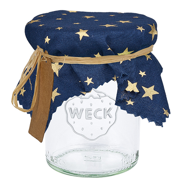 Pano de cozinha azul "estrelas" 15cm quadrado