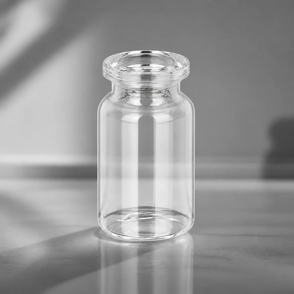 Frasco de injeção de vidro transparente 5ml Klarglas Vial 5ml für Lyophilisation und parenterale Arzneimittelherstellung geeignet