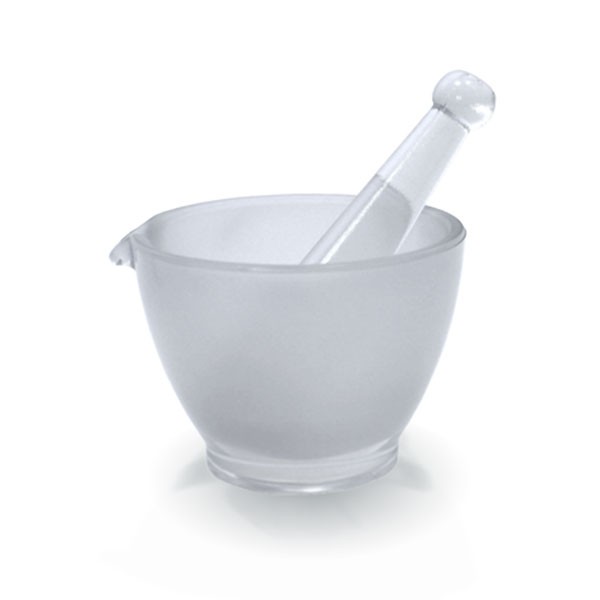 Almofariz e pilão ø100mm, superfície rugosa