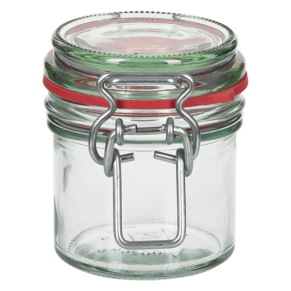 Frasco de armazenamento de 135ml com anel de borracha e tampa basculante UNiTWIST