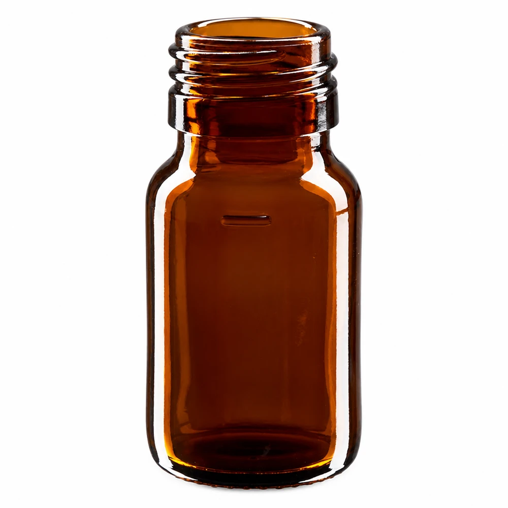 30ml Medizinflasche braun, ohne Verschluss PP28 ApoGlas Frasco de vidro âmbar de 30 ml sem tampa para aplicações médicas Rosca PP28