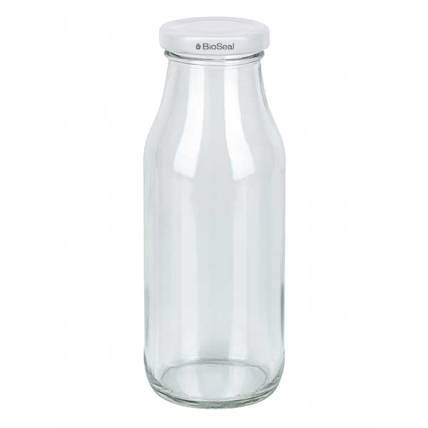 Frasco de 263ml com tampa BioSeal branca UNiTWIST