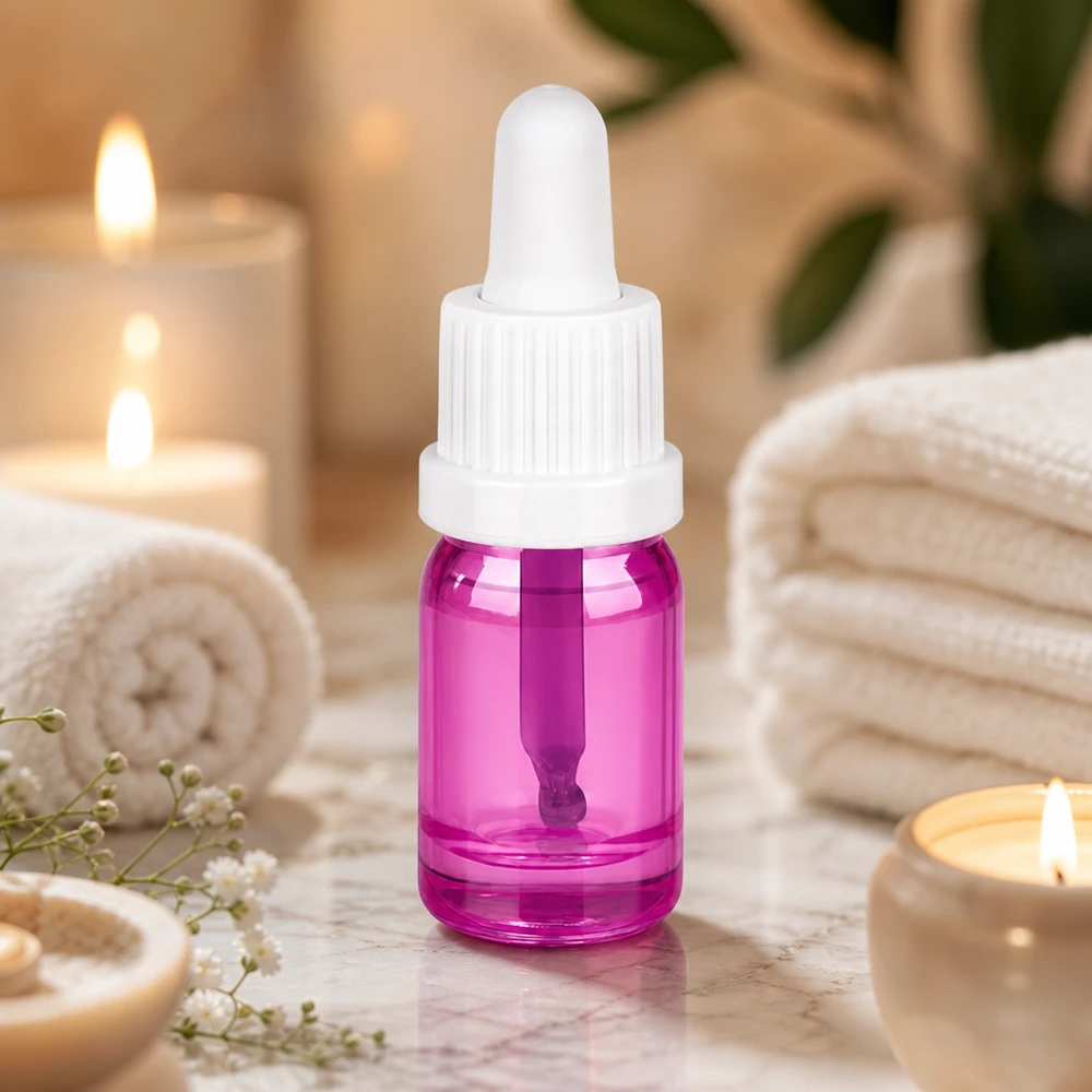 Frasco de pipeta de 5 ml branco originalidade tampa de rosca PurpleLine UT18/5 Frasco de pipeta de 5 ml branco OV PurpleLine UT18/5 feito de vidro robusto para armazenamento seguro