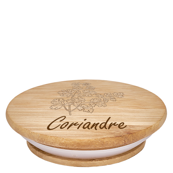 Boina em madeira "Coriandre" para WECK RR60 Boina em madeira "Coriandre" para WECK RR60
