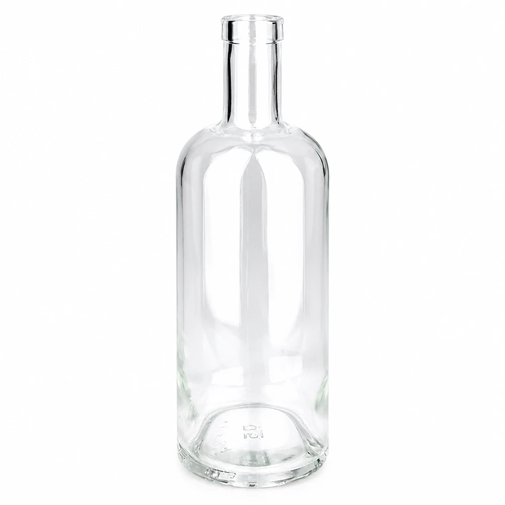 Garrafa de vidro de 750 ml Emma transparente sem tampa UNiTWIST garrafa de bebidas espirituosas vazia garrafa de licor transparente