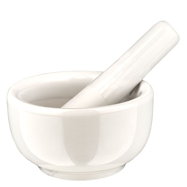 Almofariz e pilão de porcelana ø60mm Almofariz e pilão de porcelana ø60mm