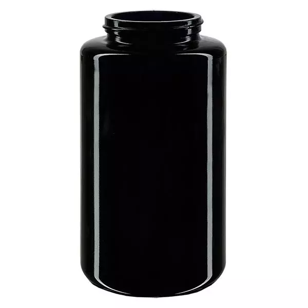 Frasco de vidro violeta de boca larga 300ml, sem tampa Frasco de vidro violeta de boca larga 300ml, sem tampa