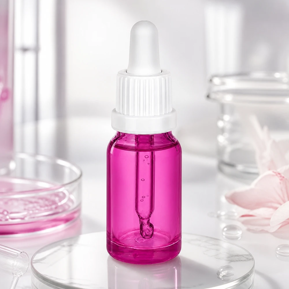 Frasco de vidro de alta qualidade de 10 ml com acessório de pipeta OV PurpleLine UT18/10 para cosméticos