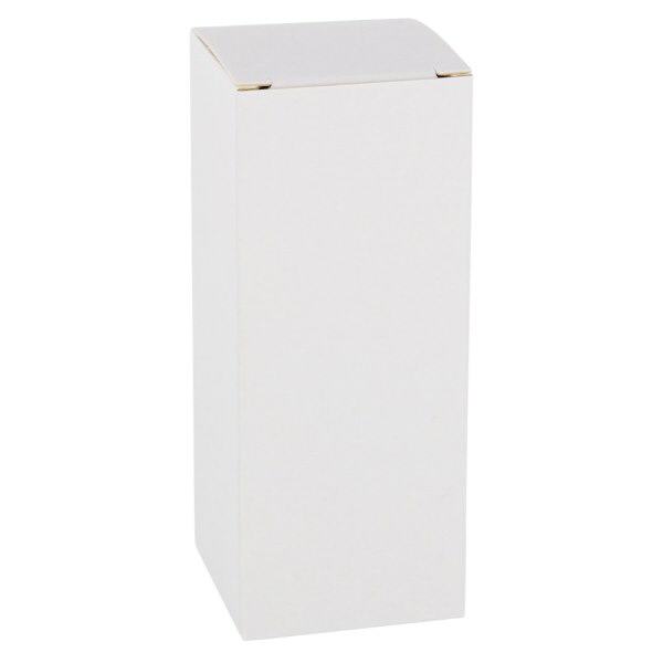 Caixa dobrável FS1 em cartão branco, altura 97mm Caixa dobrável FS1 em cartão branco, altura 97mm