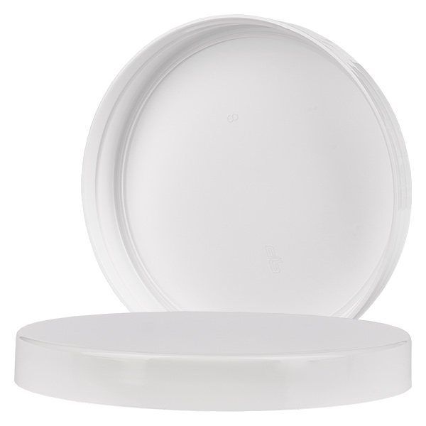 Tampa de rosca 100mm branca para Petpacker