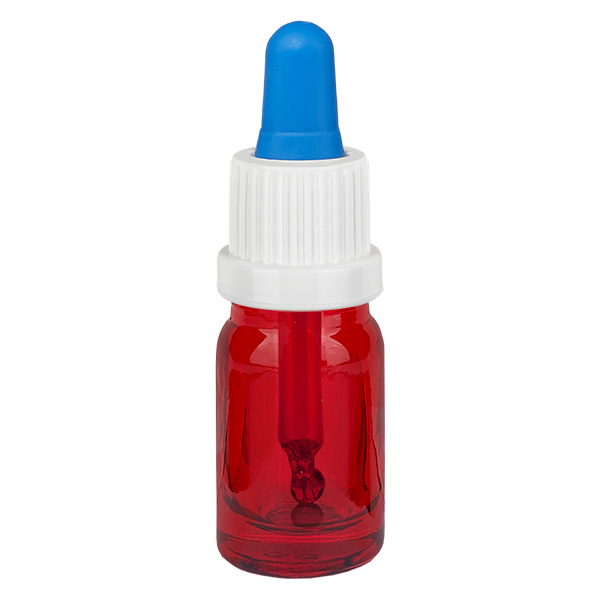 Frasco pipeta de 5 ml branco/azul com fecho inviolável RedLine UT18/5