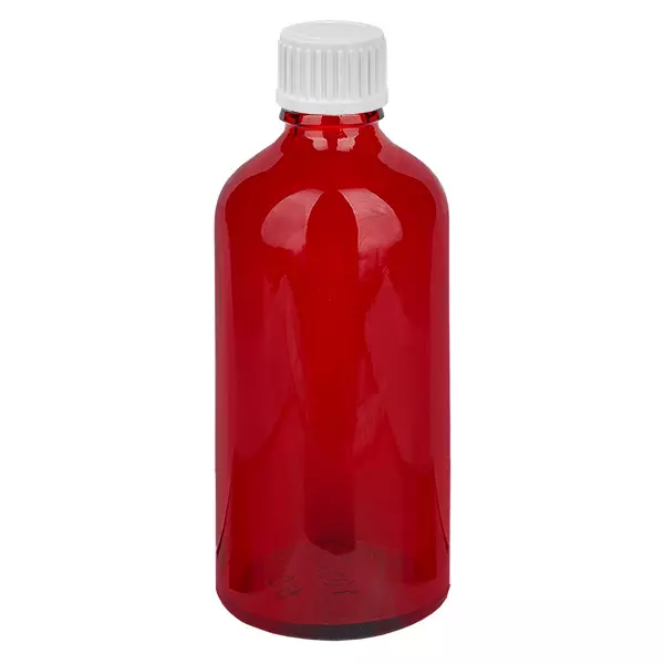Frasco conta-gotas de 100 ml com tampa standard branca de 0,9 mm RedLine UT18/100 Frasco conta-gotas de 100 ml com tampa standard branca de 0,9 mm RedLine UT18/100